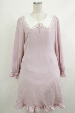 画像1: Ank Rouge / クロスワンポイントワンピース M ピンク H-25-10-15-1017-CA-OP-NS-ZH