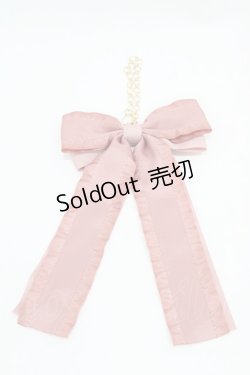 画像1: m petit by misako / AMリボンBGC  ピンク H-25-10-15-013-0-ZA-NS-ZH