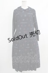 Jane Marple / Dormitory motifsドレス  ネイビー H-25-10-15-2002-JM-OP-KB-ZH