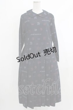 画像1: Jane Marple / Dormitory motifsドレス  ネイビー H-25-10-15-2002-JM-OP-KB-ZH