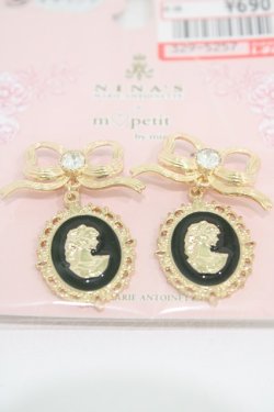 画像2: m petit by misako / AM*NIリボンイヤリング  ゴールド H-25-10-15-015-LO-AC-NS-ZH