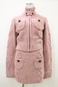 AND MARY / Snow knit set up Free ピンク H-25-10-15-026-0-OP-NS-ZH