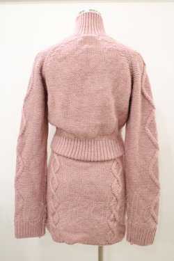 画像2: AND MARY / Snow knit set up Free ピンク H-25-10-15-026-0-OP-NS-ZH