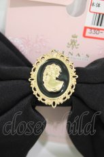 画像2: m petit by misako / AM*NIPLバレッタ  ブラック H-25-10-15-003-LO-AC-NS-ZH (2)