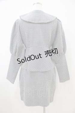 画像2: pium / 千鳥格子セットアップ Free ブラック H-25-10-15-028-0-OP-NS-ZH