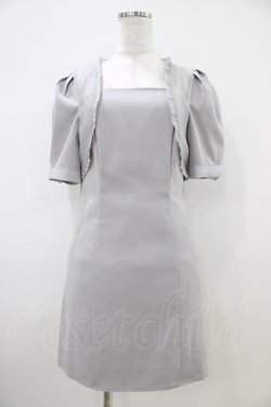 画像1: titty＆Co. / ボレロ風ワンピース Free グレー H-25-10-15-031-0-TO-NS-ZH