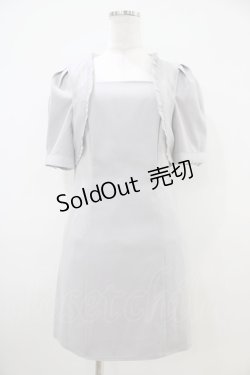 画像1: titty＆Co. / ボレロ風ワンピース Free グレー H-25-10-15-031-0-TO-NS-ZH