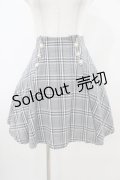 Rojita / ビジュー釦チェックタッキングフレアスカート Free ブラック H-25-10-15-038-LO-SK-NS-ZH