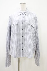 Ank Rouge / バックプリントゆるシャツ M グレー H-25-10-15-043-CA-BL-NS-ZH