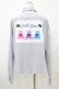 画像2: Ank Rouge / バックプリントゆるシャツ M グレー H-25-10-15-043-CA-BL-NS-ZH (2)