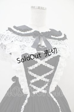 画像4: metamorphose / ケープ付きフリルジャンパースカート サイズ1 ブラック H-25-10-16-036-ME-OP-NS-ZH