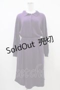 LEBECCA boutique / 泣かない私の襟付きニットワンピース Free Purple H-25-10-16-048-EL-OP-NS-ZH