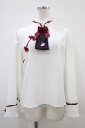 Amavel / キョンシーチャイナブラウス Free オフ H-25-10-16-054-CA-BL-NS-ZH
