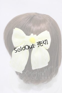 画像3: metamorphose / マーガレットギンガムクリップ付きヘッドドレス  イエロー H-25-10-16-007-ME-AC-NS-ZH