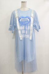 LISTEN FLAVOR / ヴァンパイアシースルーワンピース  ライトブルー H-25-10-16-1028-PU-OP-KB-ZT137