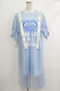 LISTEN FLAVOR / ヴァンパイアシースルーワンピース  ライトブルー H-25-10-16-1028-PU-OP-KB-ZT137