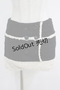 alice auaa / ファーラインミニスカート 3（約9号） 黒 H-25-10-16-1033-AA-SK-KB-ZH