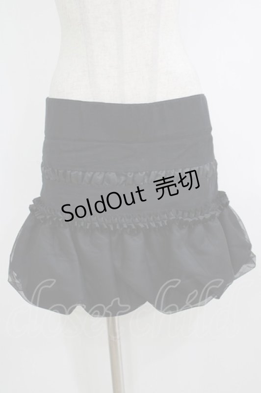 画像1: alice auaa / 裾チュールバルーンスカート 3（約9号） 黒 H-25-10-16-1034-AA-SK-KB-ZH (1)