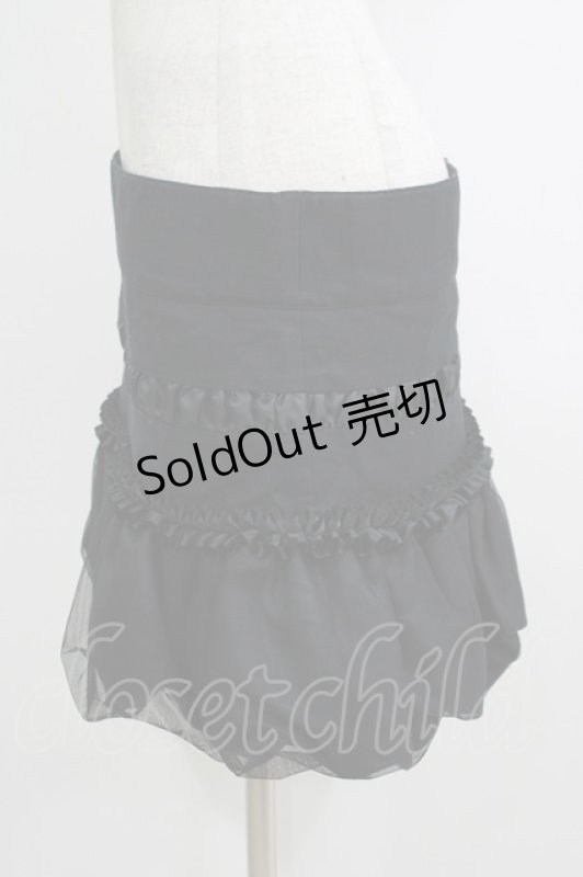 画像2: alice auaa / 裾チュールバルーンスカート 3（約9号） 黒 H-25-10-16-1034-AA-SK-KB-ZH (2)