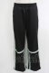 画像1: NieR Clothing / カラーラインジャージパンツ  黒 H-25-10-16-1038-PU-PA-KB-ZH (1)