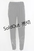 NieR Clothing / ZIPラインギャザーパンツ  黒 H-25-10-16-1039-PU-PA-KB-ZH