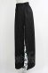 画像2: NieR Clothing / 2WAY SIDE ZIP WIDE PANTS  黒×白 H-25-10-16-1041-PU-PA-KB-ZH (2)