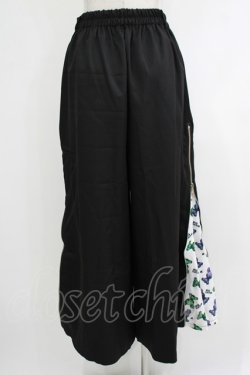 画像3: NieR Clothing / 2WAY SIDE ZIP WIDE PANTS  黒×白 H-25-10-16-1041-PU-PA-KB-ZH