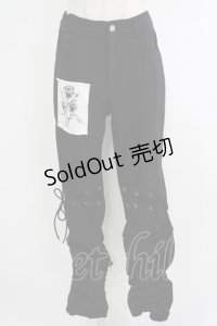 NieR Clothing / ギャザーパンツ  黒 H-25-10-16-1042-PU-PA-KB-ZH