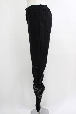 画像2: NieR Clothing / ギャザーパンツ  黒 H-25-10-16-1042-PU-PA-KB-ZH