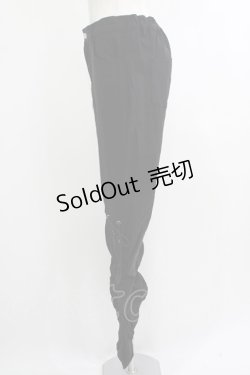 画像2: NieR Clothing / ギャザーパンツ  黒 H-25-10-16-1042-PU-PA-KB-ZH