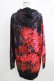 画像3: NieR Clothing / 総柄ZIPパーカー  黒 H-25-10-16-1045-PU-TO-KB-ZH (3)
