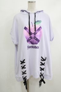 LISTEN FLAVOR / 禁断の果実レースアップビッグパーカーワンピ  LAVENDER H-25-10-16-1051-PU-OP-KB-ZT023