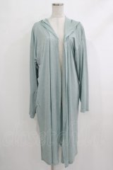 Deorart / フードロングカーディガン  サックスミント H-25-10-16-1052-PU-TO-KB-ZH