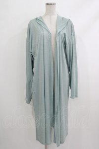 Deorart / フードロングカーディガン  サックスミント H-25-10-16-1052-PU-TO-KB-ZH