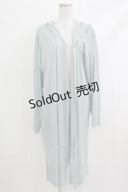 画像1: Deorart / フードロングカーディガン  サックスミント H-25-10-16-1052-PU-TO-KB-ZH