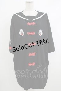 ACDC RAG / チャイナパンダワンピース  黒×赤 H-25-10-16-1054-PU-OP-KB-ZT136