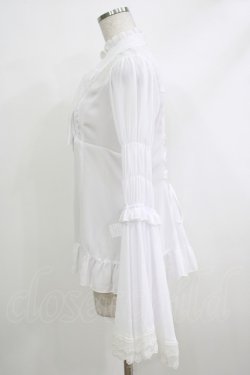 画像2: ATELIER PIERROT / Stand Collar Princess Sleeve Blouse  白 H-25-10-16-1057-EL-BL-KB-ZH