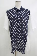 画像1: 【SALE】MILKBOY / STAR SHIRTS  ネイビー H-25-10-16-1058-MB-BL-NS-ZT138 (1)