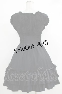 画像3: BPN / フロッキー切替コルセットデザインワンピース M 黒 H-25-10-16-1006-GO-OP-KB-ZH