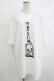画像1: NieR Clothing / プリントCOTTON CUTSEW XL 白 H-25-10-16-1065-PU-TO-KB-ZH (1)