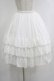 画像1: ATELIER PIERROT / Three-Tiered Ruffle Chiffon Skirt  ホワイト H-25-10-16-1007-EL-SK-KB-ZH (1)