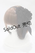 ATELIER PIERROT / 薔薇レースカチューシャ  ブラック H-25-10-16-1075-EL-AC-KB-ZH