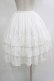 画像3: ATELIER PIERROT / Three-Tiered Ruffle Chiffon Skirt  ホワイト H-25-10-16-1007-EL-SK-KB-ZH (3)