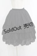ATELIER PIERROT / Three-Tiered Ruffle Chiffon Skirt  ブラック H-25-10-16-1008-EL-SK-KB-ZH