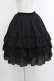 画像1: ATELIER PIERROT / Three-Tiered Ruffle Chiffon Skirt  ブラック H-25-10-16-1008-EL-SK-KB-ZH (1)