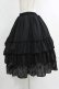 画像2: ATELIER PIERROT / Three-Tiered Ruffle Chiffon Skirt  ブラック H-25-10-16-1008-EL-SK-KB-ZH (2)