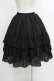 画像3: ATELIER PIERROT / Three-Tiered Ruffle Chiffon Skirt  ブラック H-25-10-16-1008-EL-SK-KB-ZH (3)
