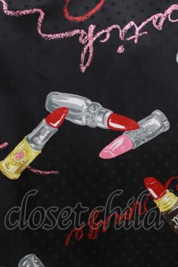 画像4: MILK / ラブ・ルージュスリップドレス  ブラックベース H-25-10-16-1012-ML-OP-KB-ZH