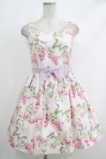 MILK / CHERRY gardenドレス  ベビーピンクベース H-25-10-16-1013-ML-OP-KB-ZH