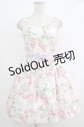 MILK / CHERRY gardenドレス  ベビーピンクベース H-25-10-16-1013-ML-OP-KB-ZH